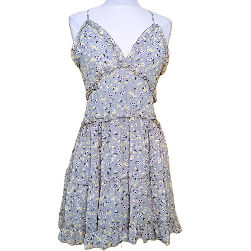 Vine and Valley Juniors Floral Tank Dress Multicolor Size L